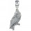Harry Potter - Hedwig the Owl Charm Pendant - Silver Plated